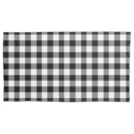 Gingham Branco E Preto Elegante