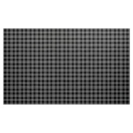 Gingham Check Black and White Tecido