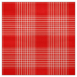 Gingham Check Red and White Tecido