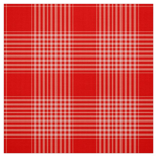 Gingham Check Red and White Tecido (Modelo)