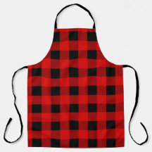 Gingham de Feriado de Xadrez de Buffalo Vermelho e