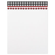 Gingham Ladybug Letterhead