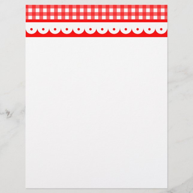 Gingham Letterhead (Frente)