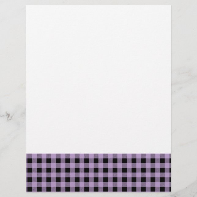 GIngham Lilac e Preto (Frente)