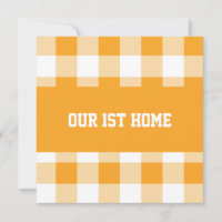 Gingham Pattern First Home