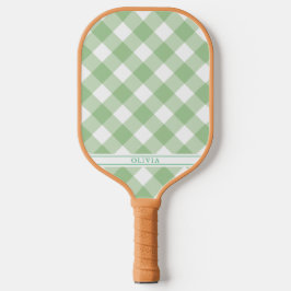 Gingham Pickleball verde