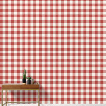 Gingham Xadrez Vermelho Grande
