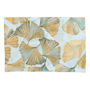 Gingko deixa aquarela padrão sem costura