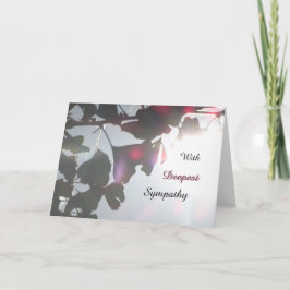 Ginkgo Biloba deixa um cartão de saudação de simpa