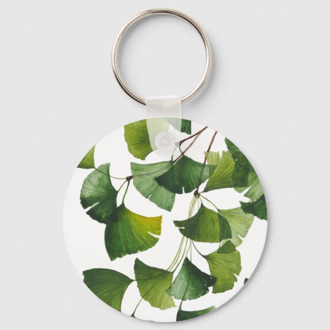 Ginkgo Biloba Verde - Porta-chaves (Frente)