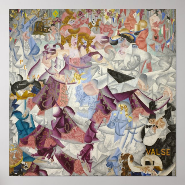 Gino Severini Cartaz de Impressão Hieroglífico Din (Frente)