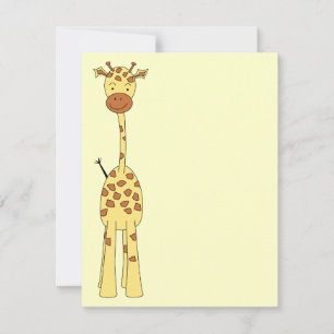 Girafa Bonita Alta. Cartoon Animal.