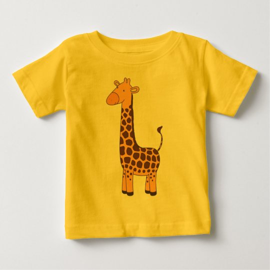 Girafa bonito camiseta para bebê