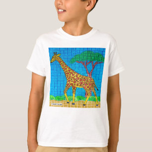 Girafa (branca) - Camiseta Básica Masculina
