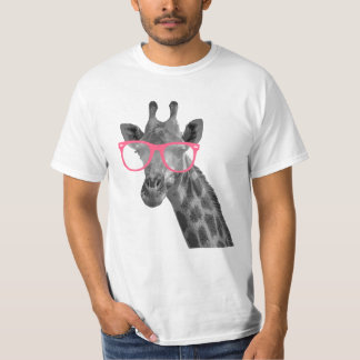 Girafa com as camisetas engraçadas bonitos dos