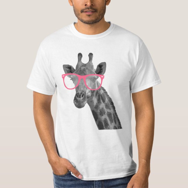 Girafa com as camisetas engraçadas bonitos dos (Frente)