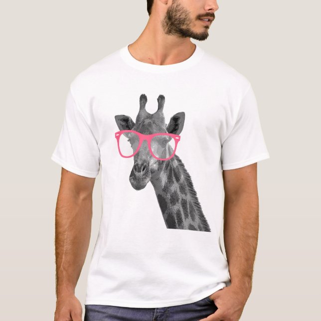 Girafa com as camisetas engraçadas bonitos dos (Frente)