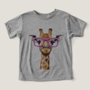 Girafa com Óculos Rosa