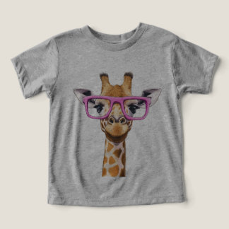 Girafa com Óculos Rosa