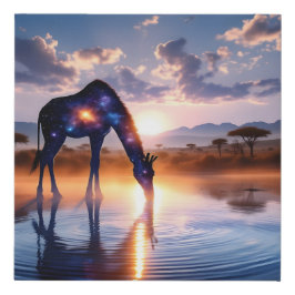 Girafa Cósmica - Sunset Africano