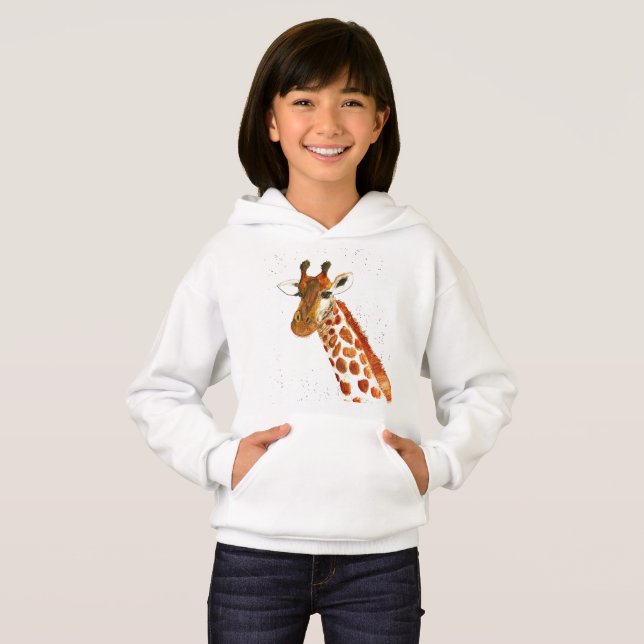 Girafa de aquarela animal Safari crianças humorand (Frente Completa)