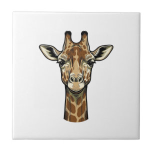 Girafa de Arte Vetorial de Gravura Antiga Design_1