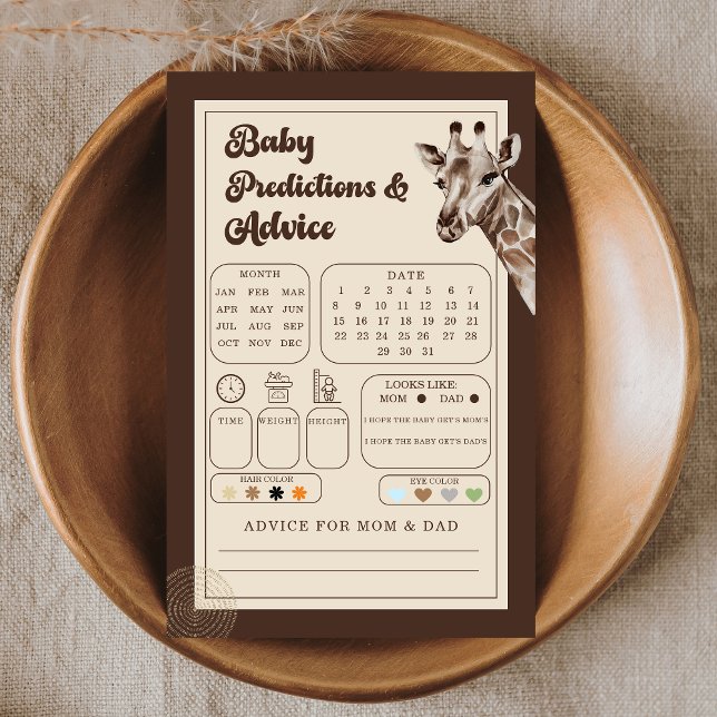 Girafa de Aventura Selva Predições e Conselhos par (Criador carregado)