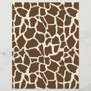 Girafa de papel de duas faces B do menino O do