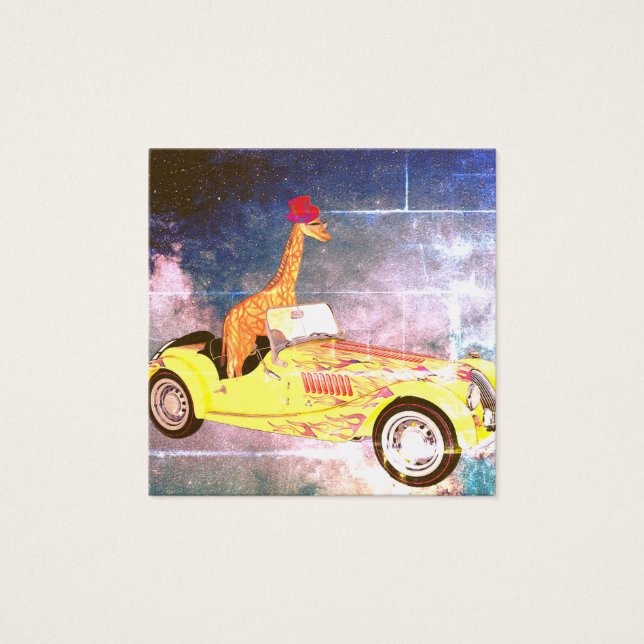 Girafa em Notas Padrão do Espaço (Frente)