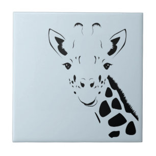 Girafa Face Silhueta