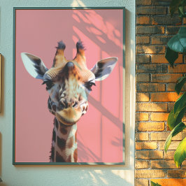 Girafa | Impressão de Decoração Animal | Trendy Wa