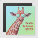 Girafa Inspiradora Divertida Emerson Seja Bobo (Frente/Verso)