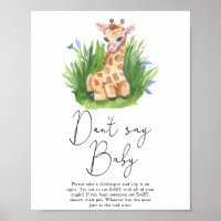 Girafa - Não diga bebê Poster