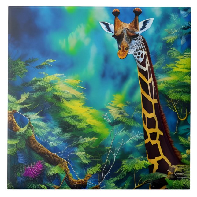 Girafa nas árvores (Frente)