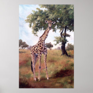 Girafa que está o poster alto