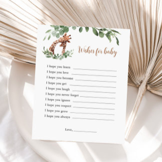 Girafa quer um jogo de bebês