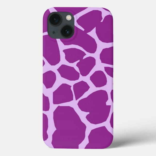 Girafa roxo do animal dos girafas de África do (Verso)