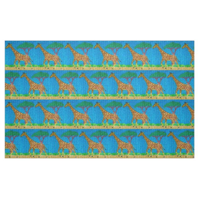 Girafa - Tecido de Algodão Sarjado (Fat Quarter)