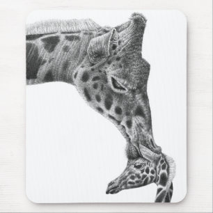 Girafa & vitela Mousepad