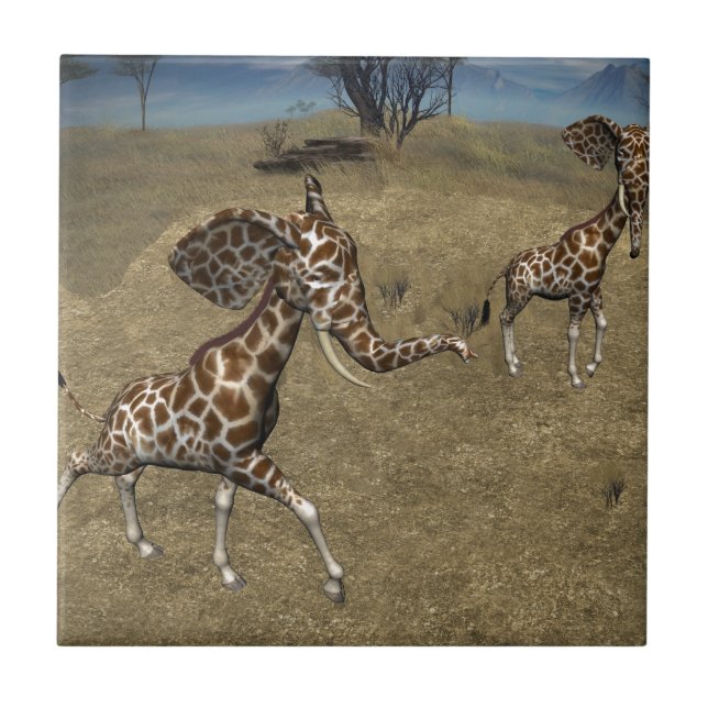 Girafas de elefante giratório (Frente)