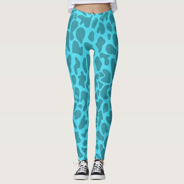 Giraffe Animal Imprime Leggings Engraçadas (Frente)