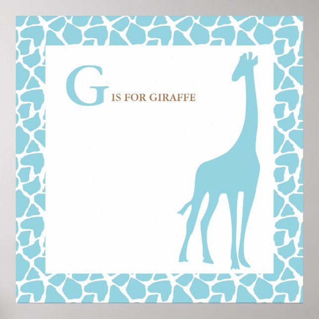 Giraffe Baby Bedroom Poster (Frente)