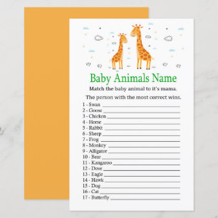 Giraffe Bebês Jogo