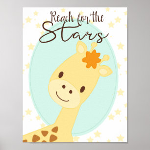 Giraffe berçário Poster