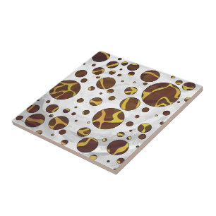 Giraffe Brown e Impressão Amarelo