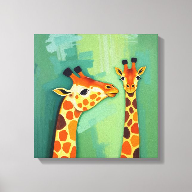 Giraffe Canvas Wall art (Frente)