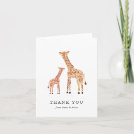 Giraffe Cartões de agradecimentos
