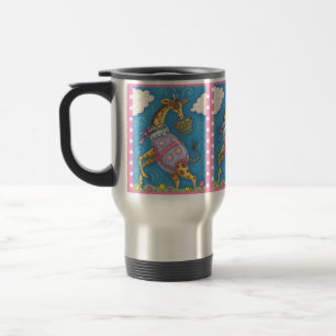 GIRAFFE E TULIPS DE OVOS LESTE, CANECA DE VIAGEM P