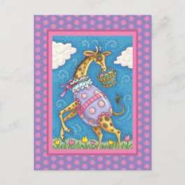 GIRAFFE E TULIPS DE OVOS LESTE, CARTÃO POSTAL PRIM