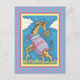 GIRAFFE E TULIPS DE OVOS LESTE, CARTÃO POSTAL PRIM
